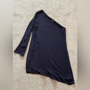 One Shoulder Asymmetrical purple dress Small